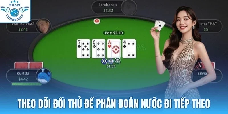 Theo dõi đối thủ để phán đoán nước đi tiếp theo